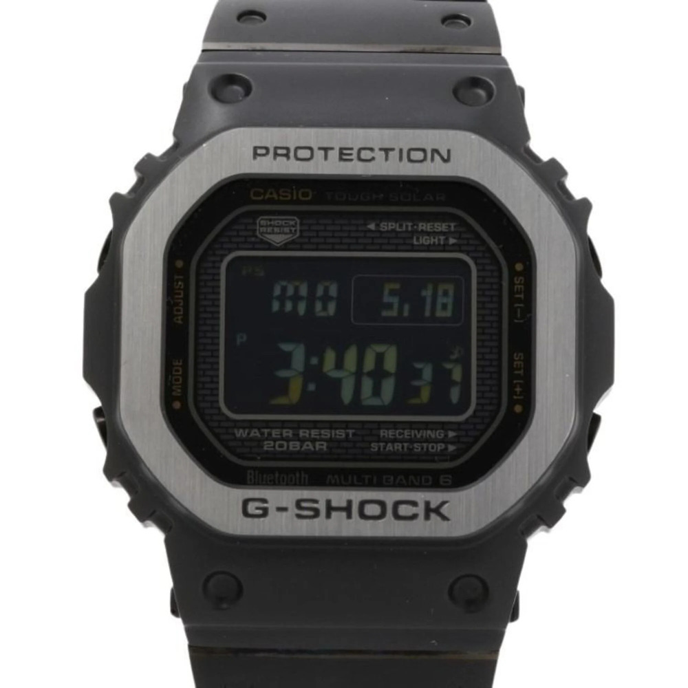 CASIO G-SHOCK FULL METAL 5000 SERIES GMW-B5000MB-1JF Black Stainless Steel Me...
